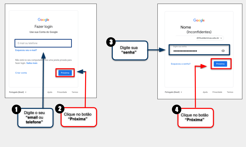 Não consigo fazer login na minha conta - Comunidade Conta do Google