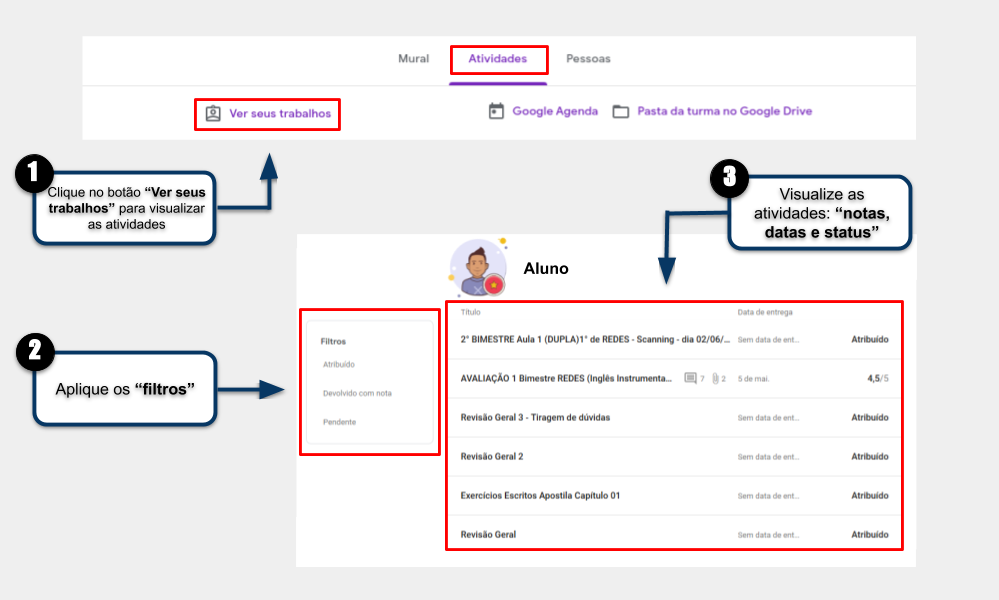 Google Sala de Aula para Alunos: Como usar a agenda do Google